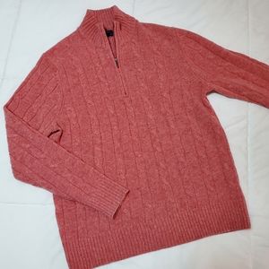 MEN'S Brooks Brothers wool sweater. Medium. Like new. Quarter Zip.